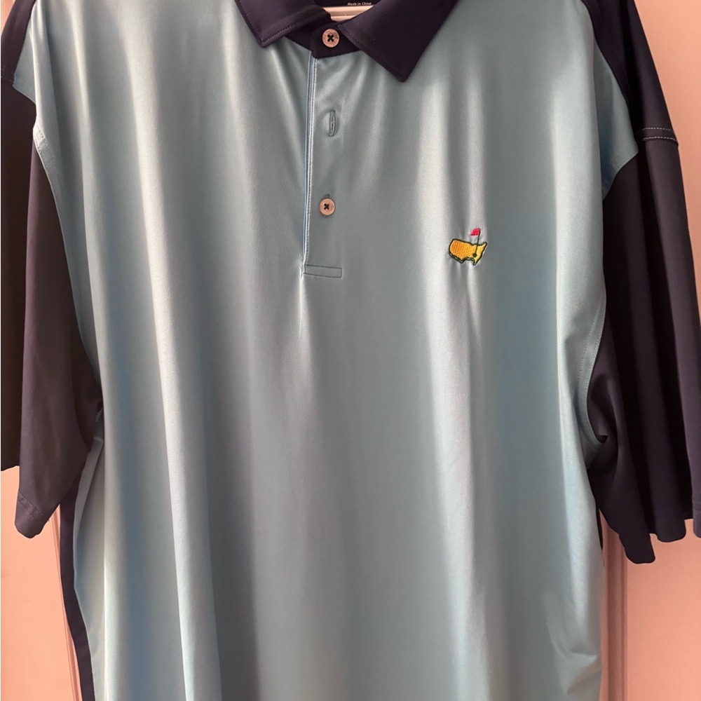 Light Blue Polo Shirt with Embroidered Logo